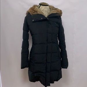 COLE HANN COAT FAUX FUR HOOD LINING PUFFER SIZE S